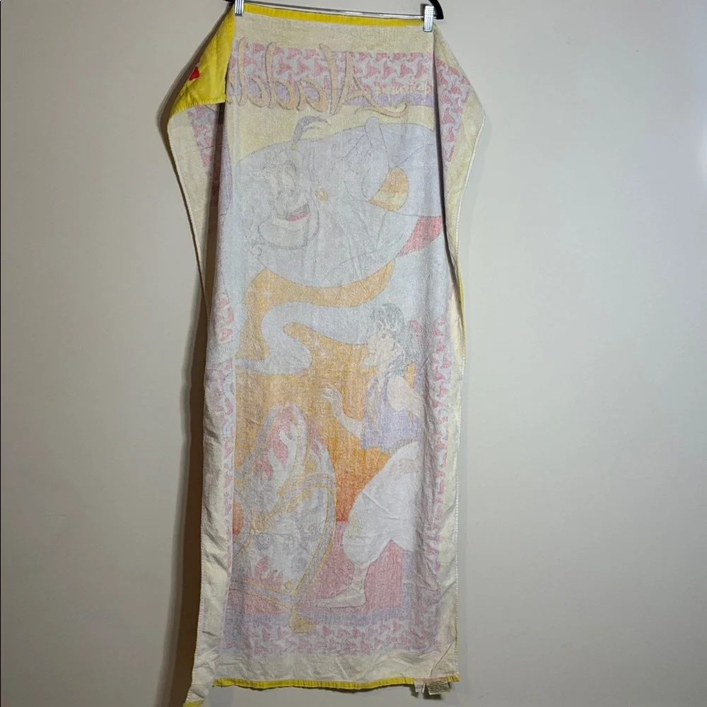 Vintage Disney Aladdin Bath Towel